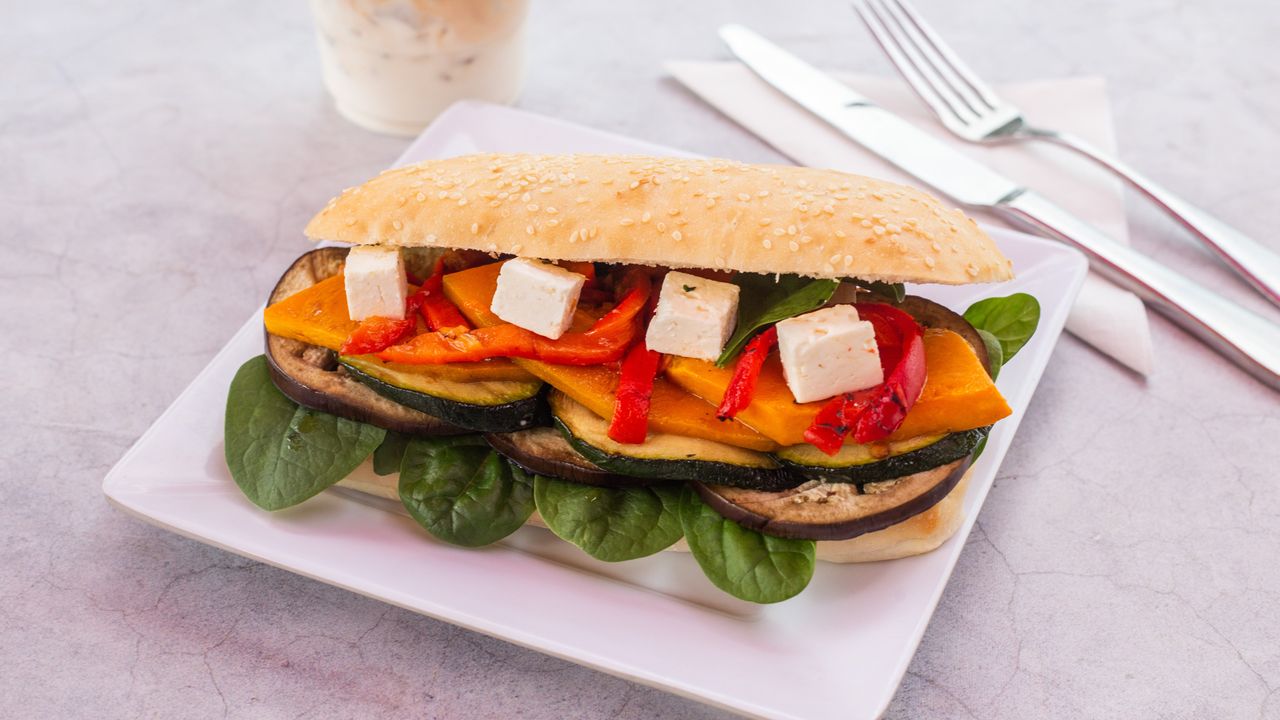 Gourmet Vegetarian with Feta & Pesto Focaccia