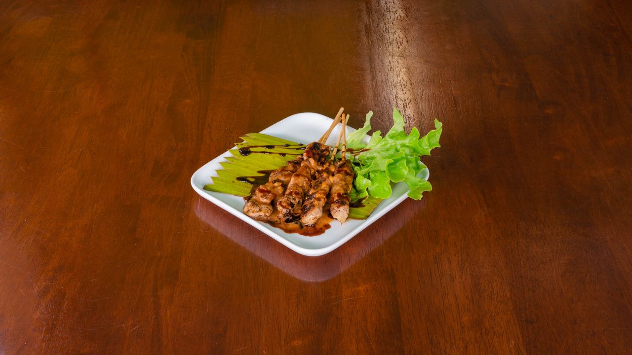 Sate Ayam dan Nasi
