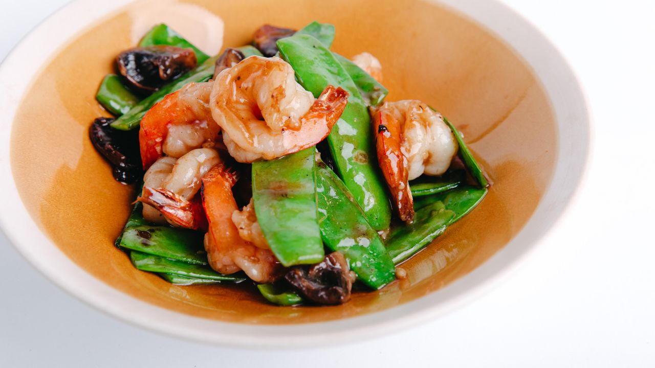 King Prawn Stir Fry with Fresh Snow Pea