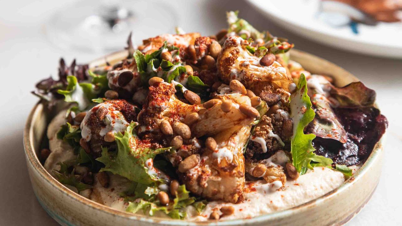 Cauliflower, Almond Tarator, Sour Yoghurt
