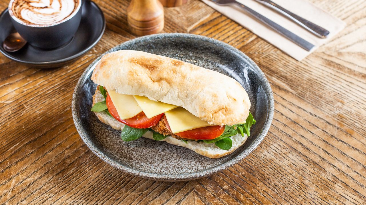 Chicken Schnitzel Panini