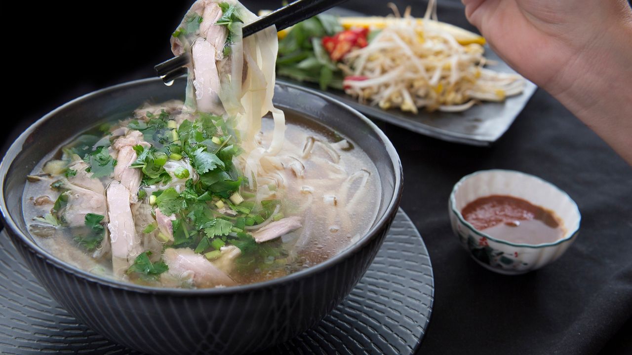 Chicken Rice Noodle Soup - Pho Ga
