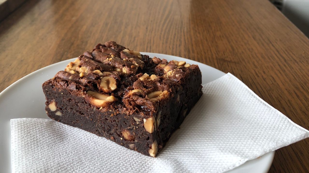 Peanut butter brownie