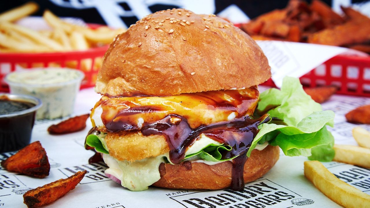 Hang Over Cure Burger (V)
