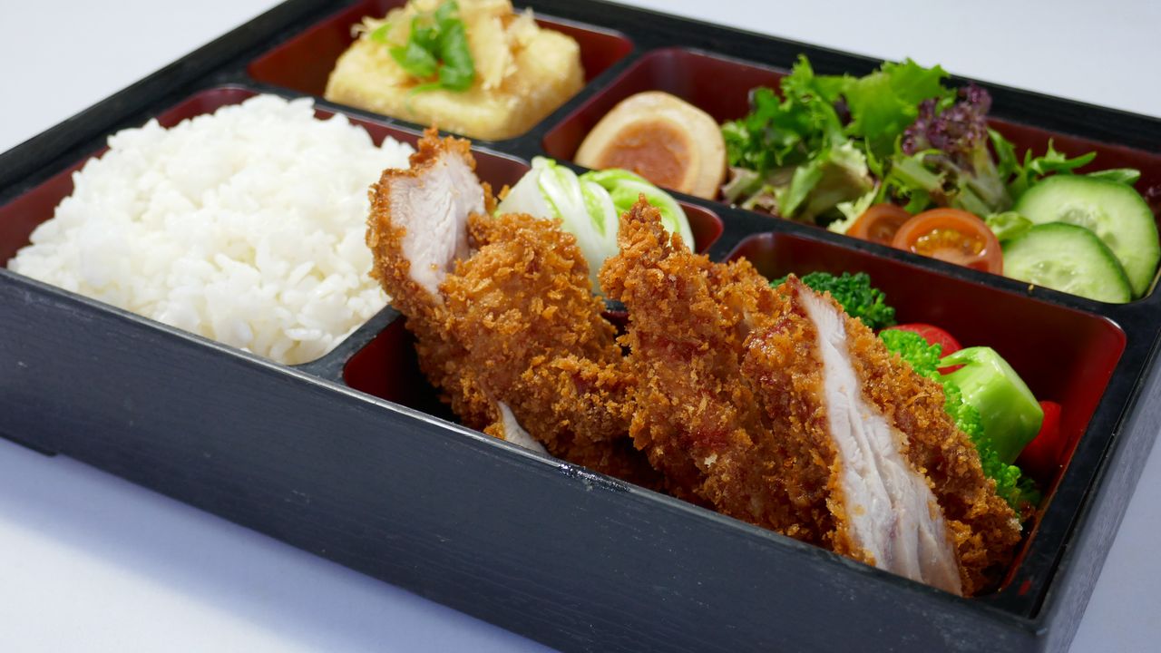 Crumbed Chicken Cutlet Bento