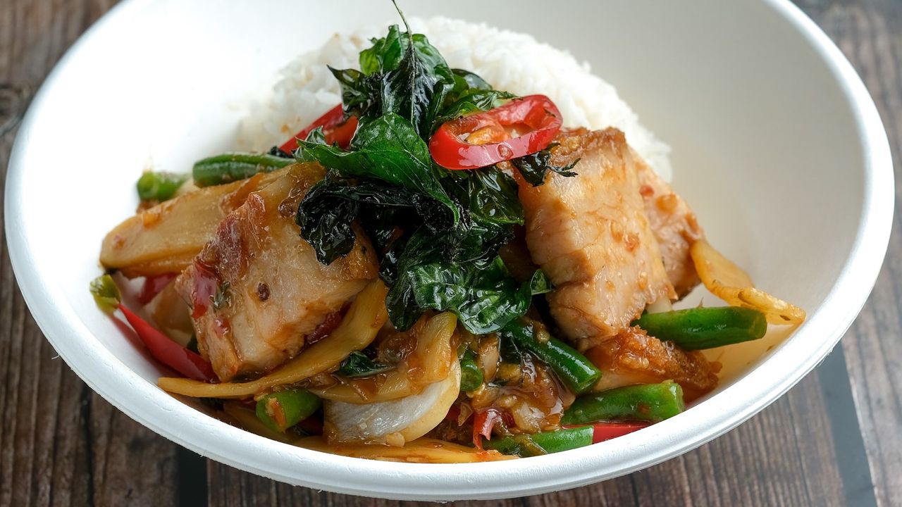 Crispy Pork Belly Chilli Basil