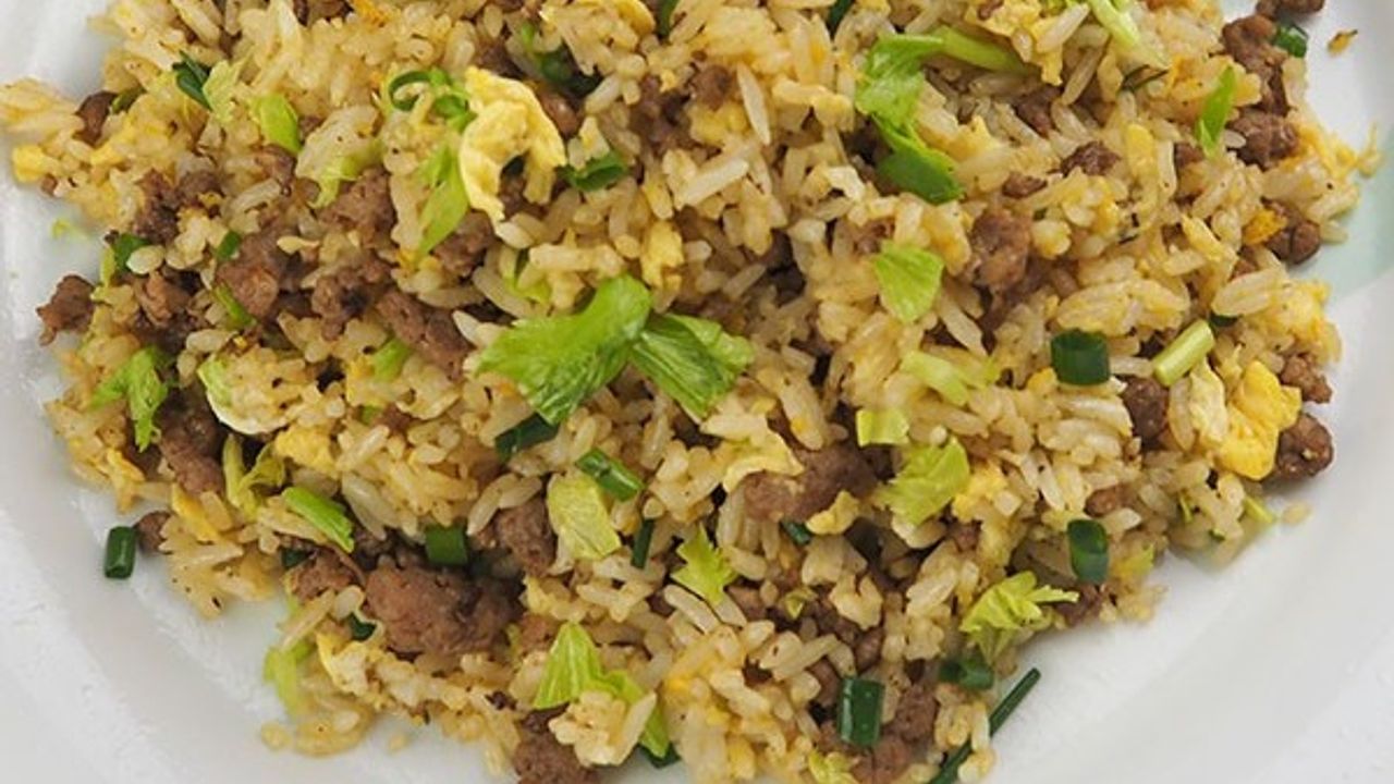 Beef & Lettuce Fried Rice
