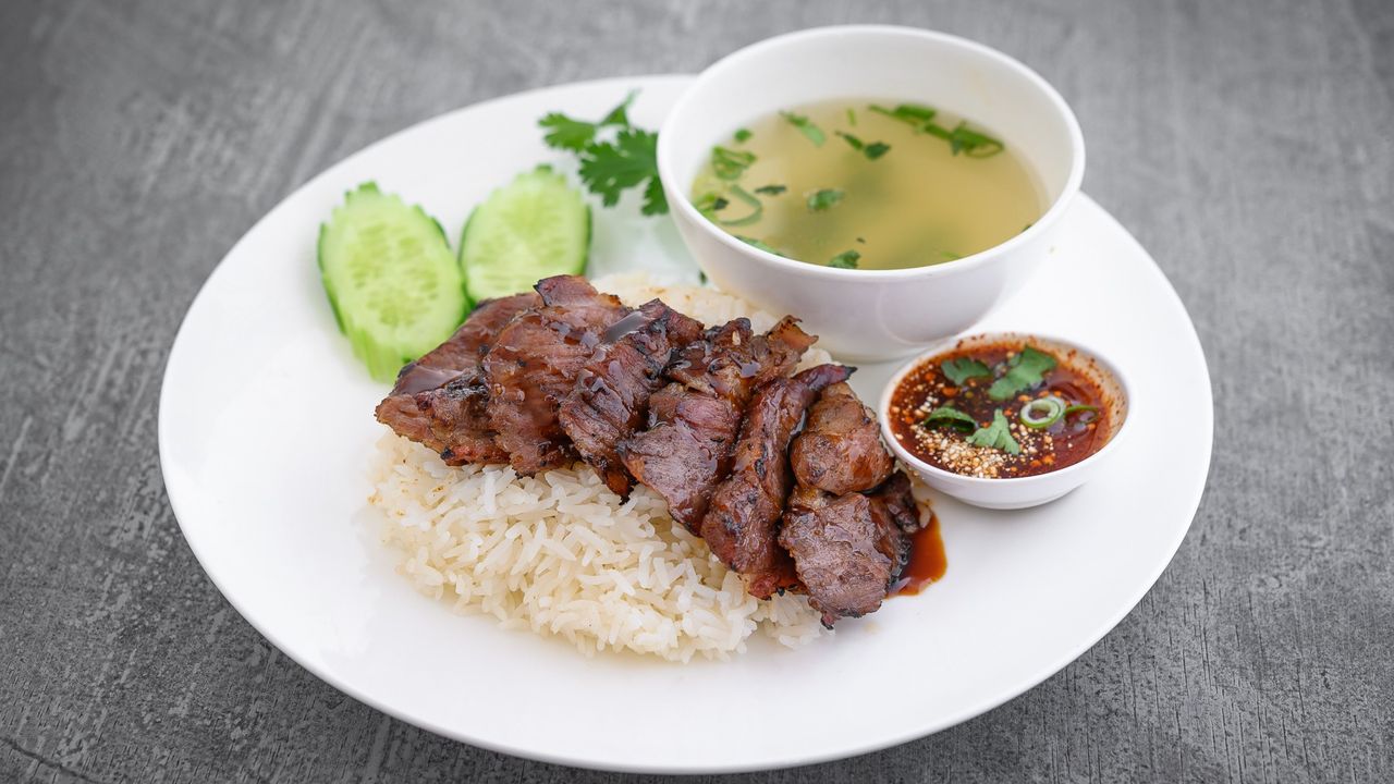 Grilled Pork with Rice