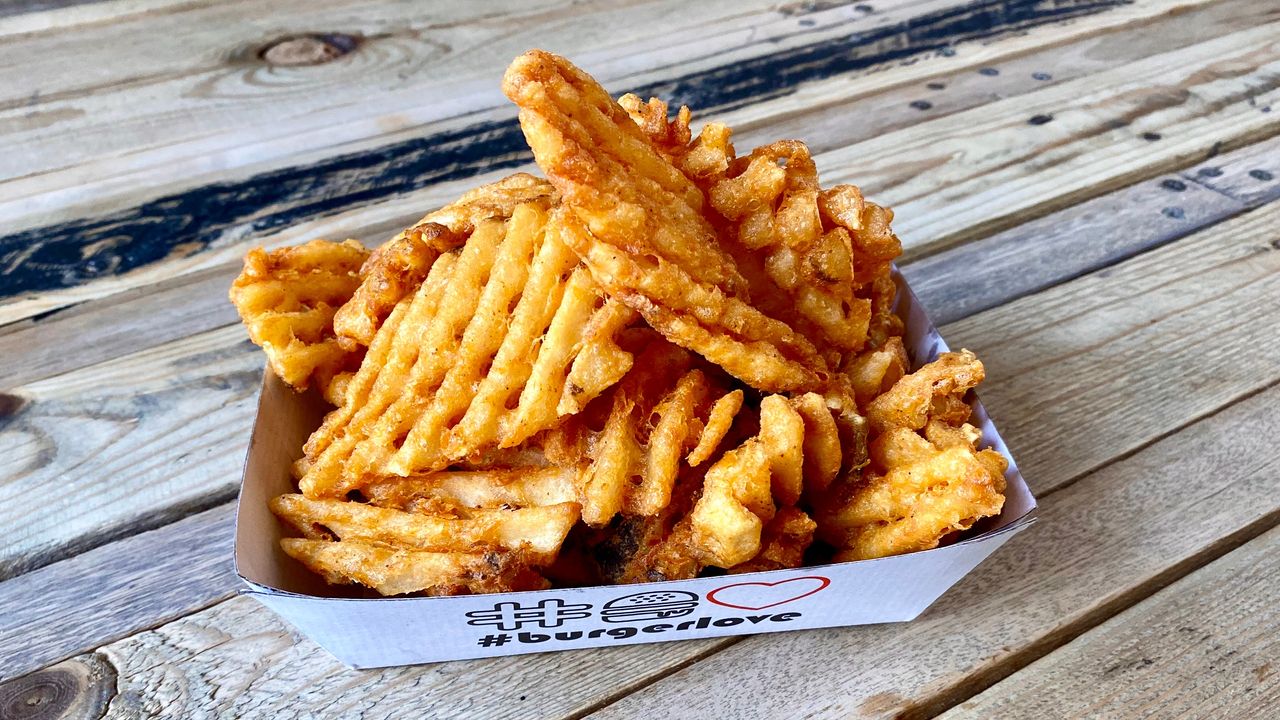 Waffle Sweet Potato Fries