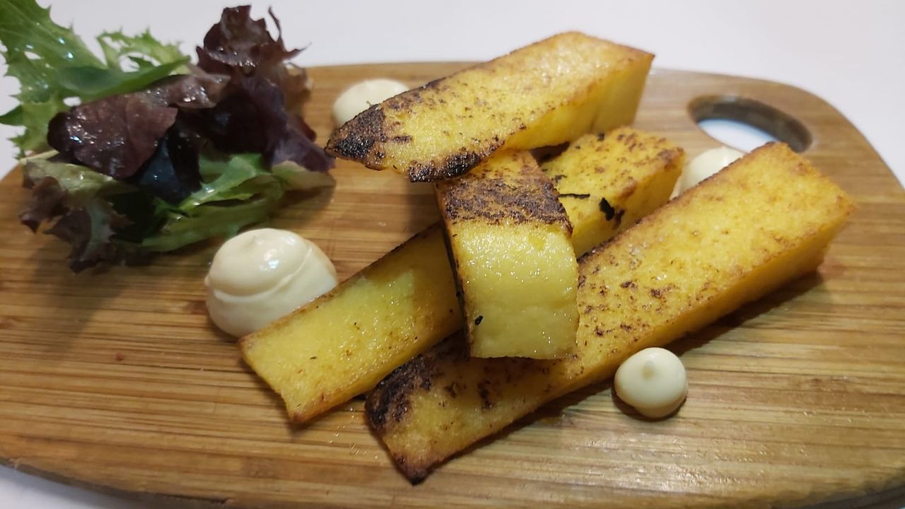 Grilled Polenta Wedges