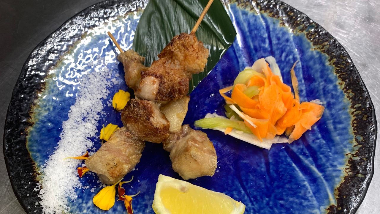 Yakitori with Truffle Salt