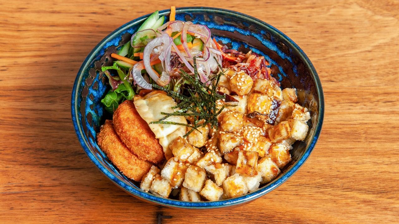 Tofu and Eggplant Bibimbap
