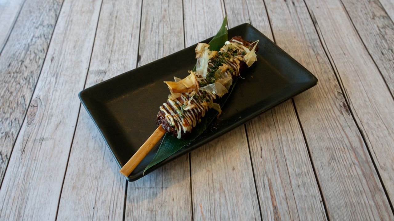 Seafood Okonomiyaki (Japanese Pancake)