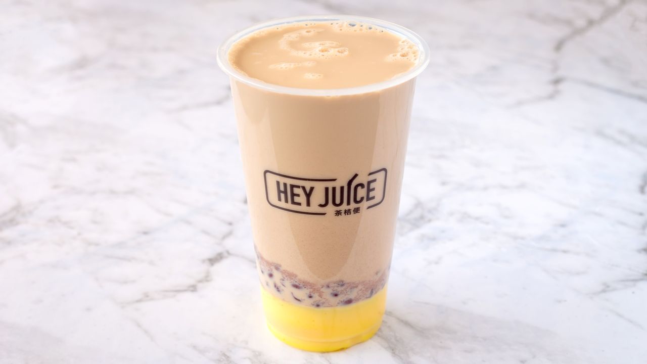 Milk Tea with Pudding and Red Bean (950KJ)