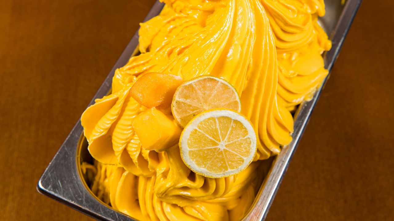 Mango and Pineapple Gelato