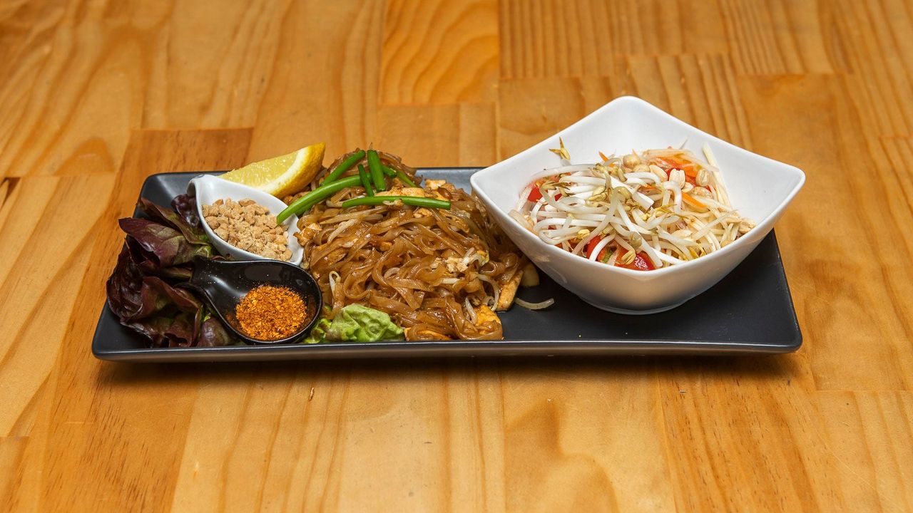 Pad Thai and Som Tum Salad