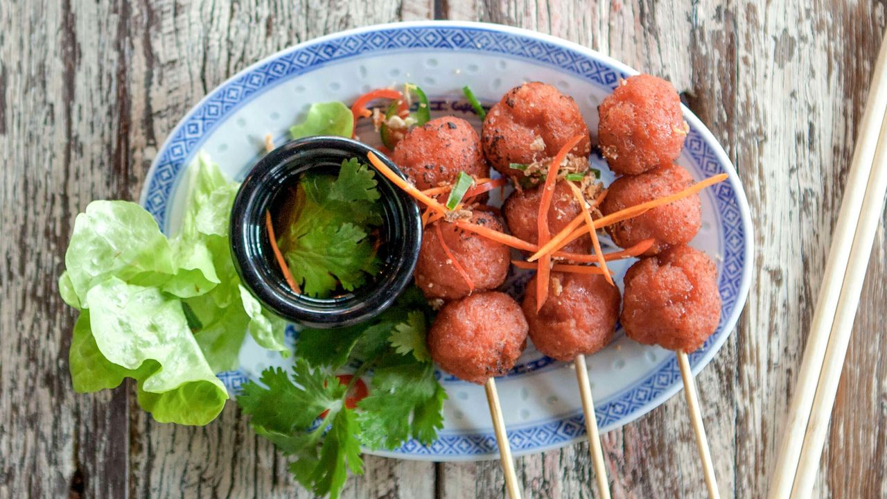 Chicken Nem Nuong Skewers