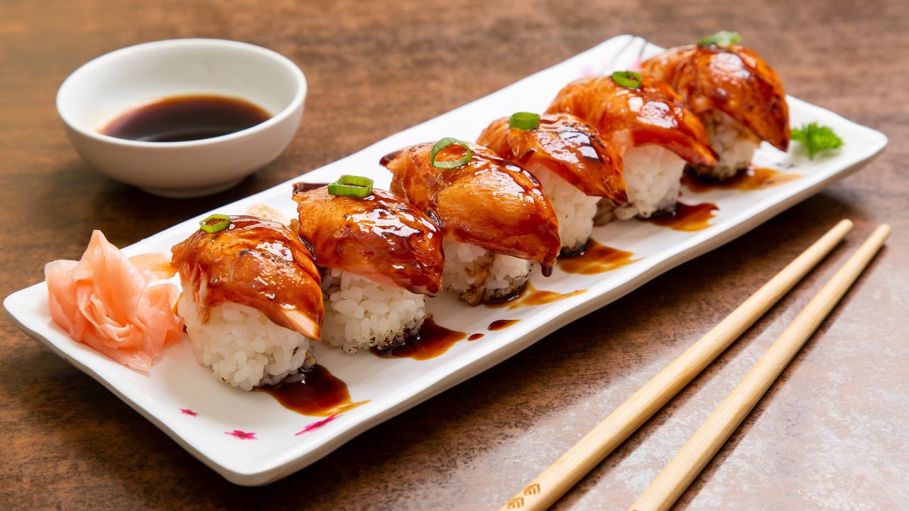 Grilled Salmon Nigiri