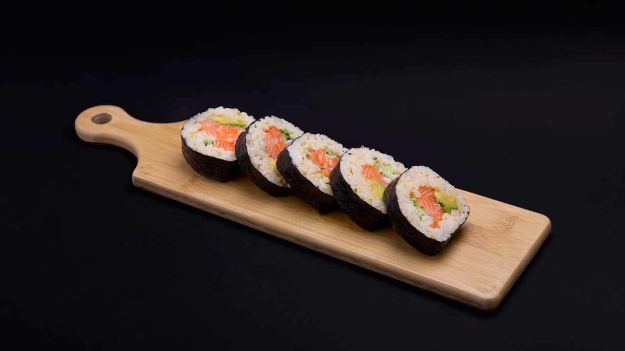 Salmon Brown Rice Nori Roll