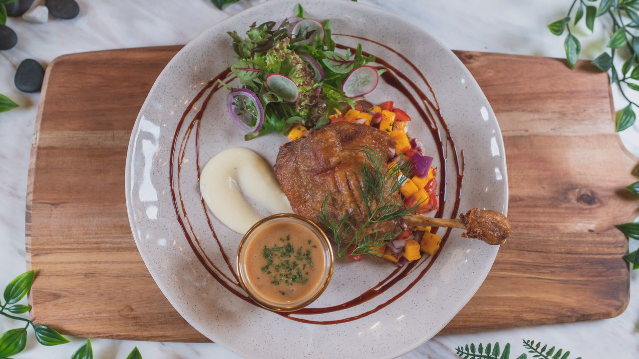 Duck Confit w Orange Sauce