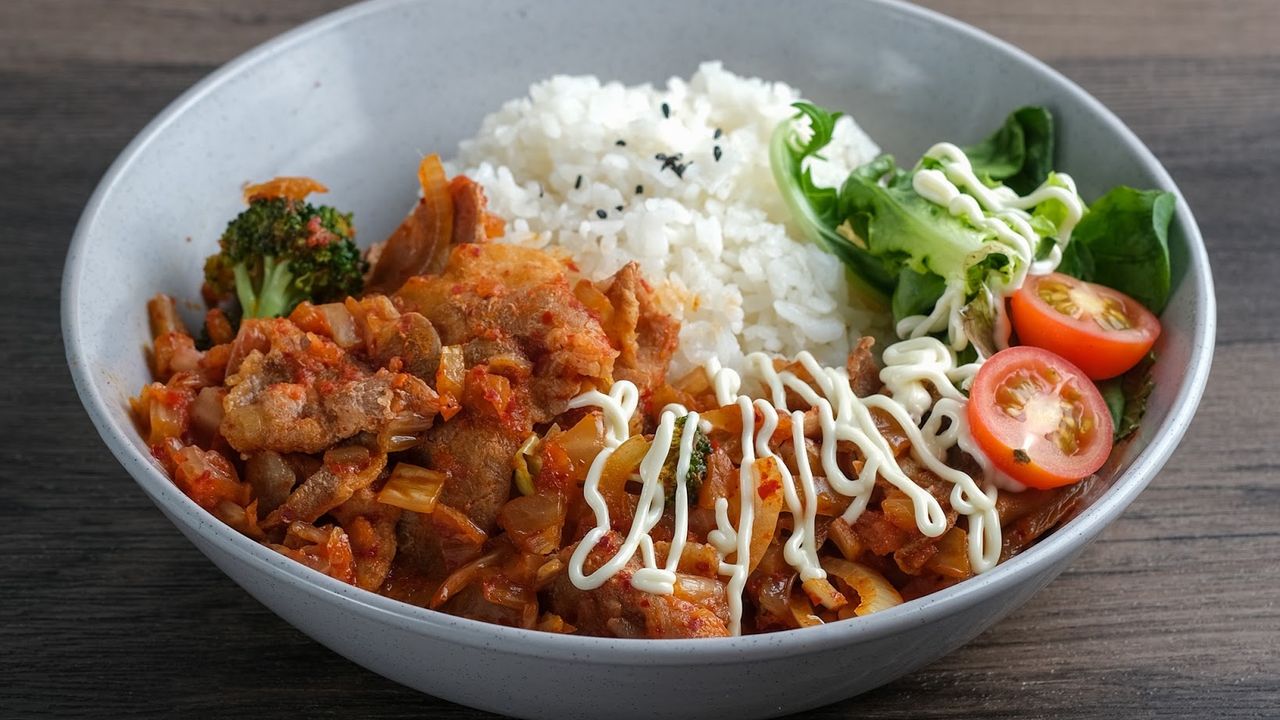 Kimchi Pork Rice