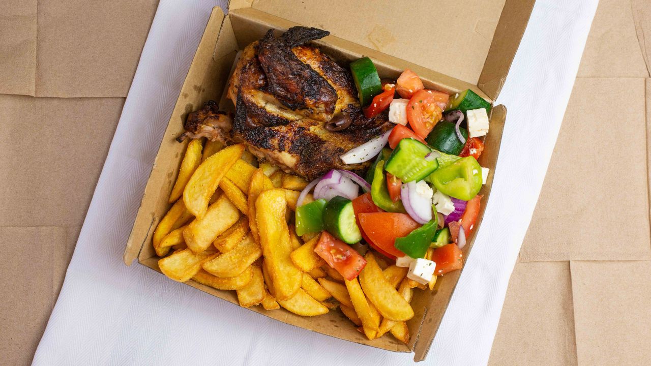 Half Chicken & Salad
