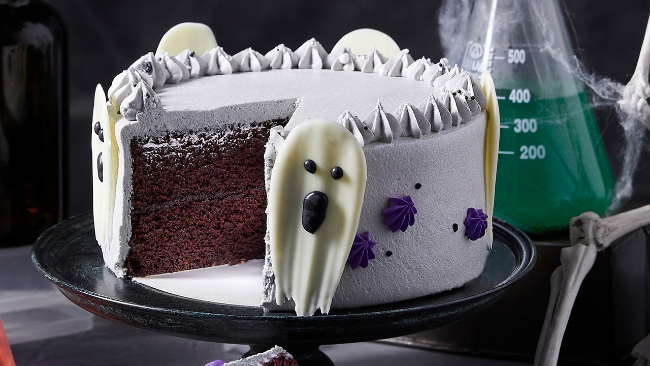 Ghosts & Ghouls Chocolate Cake
