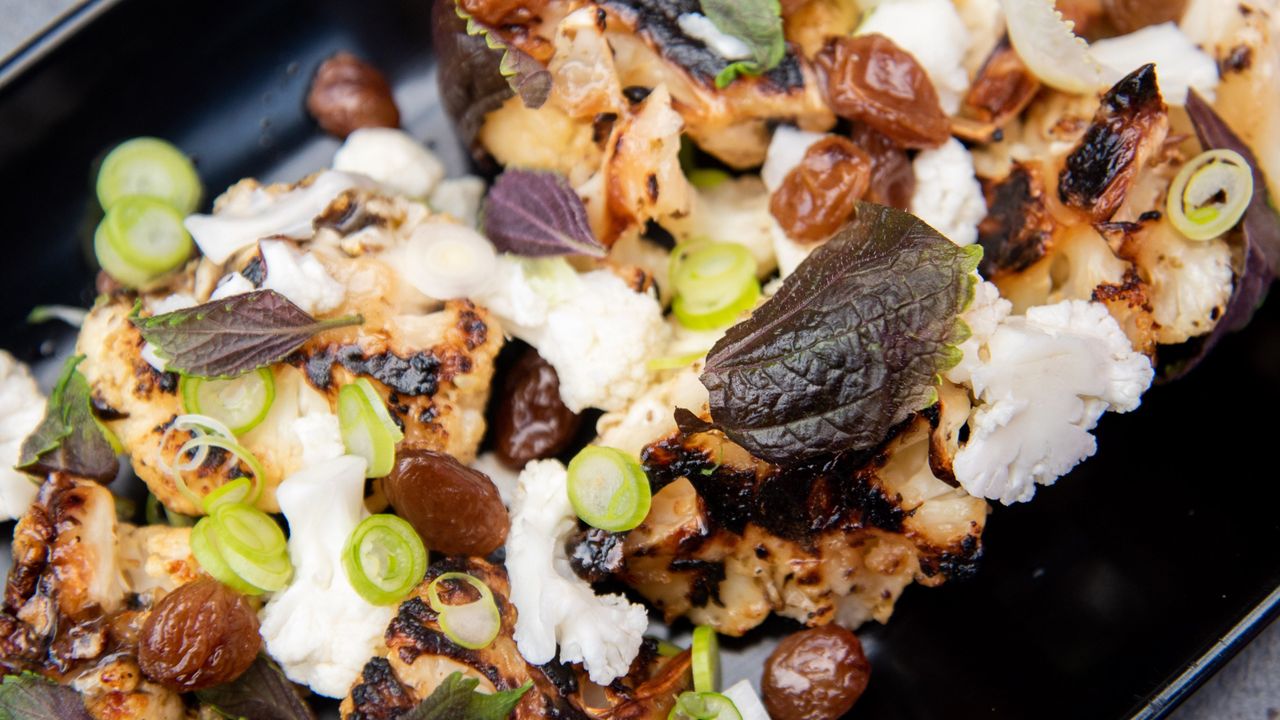 Warm Roasted Cauliflower