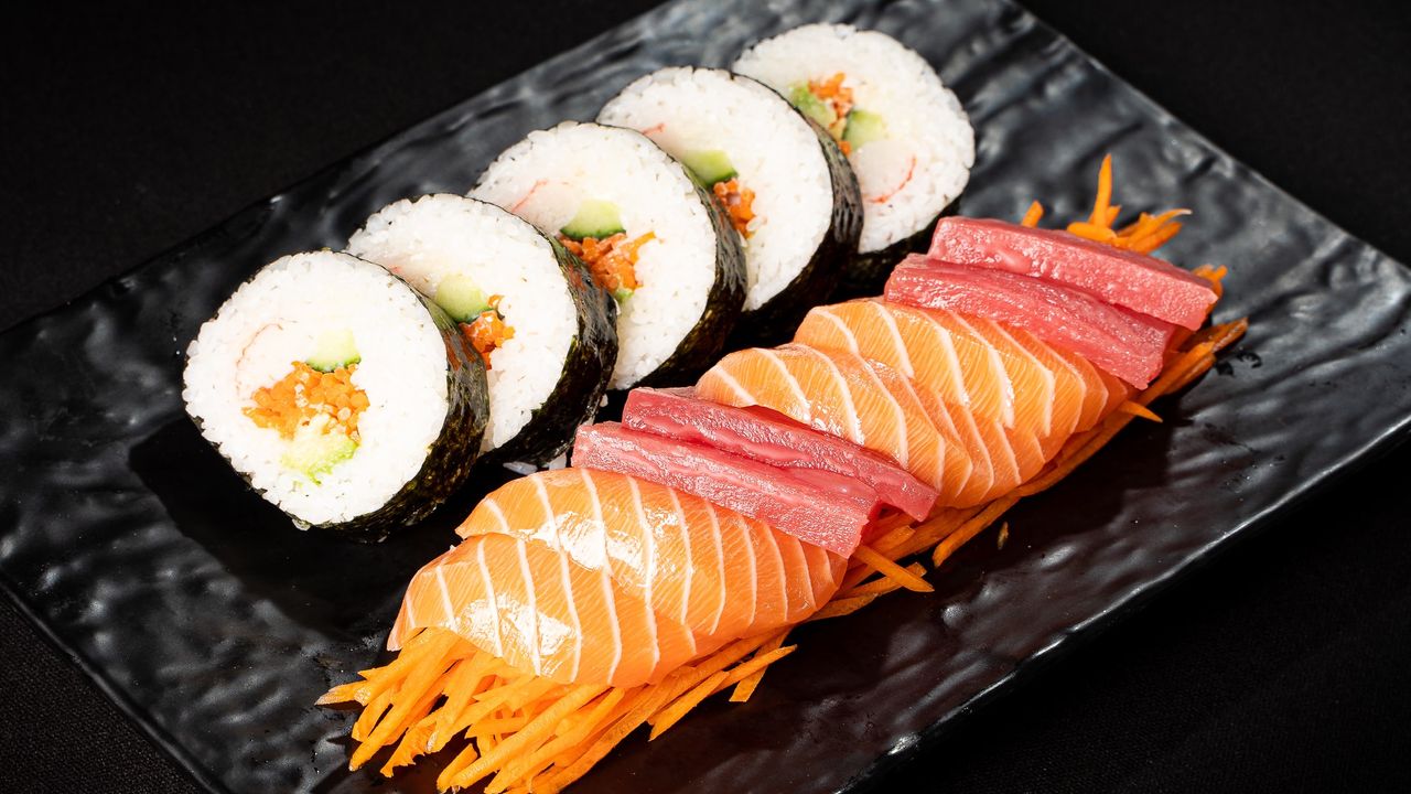 Sashimi & California Rolls