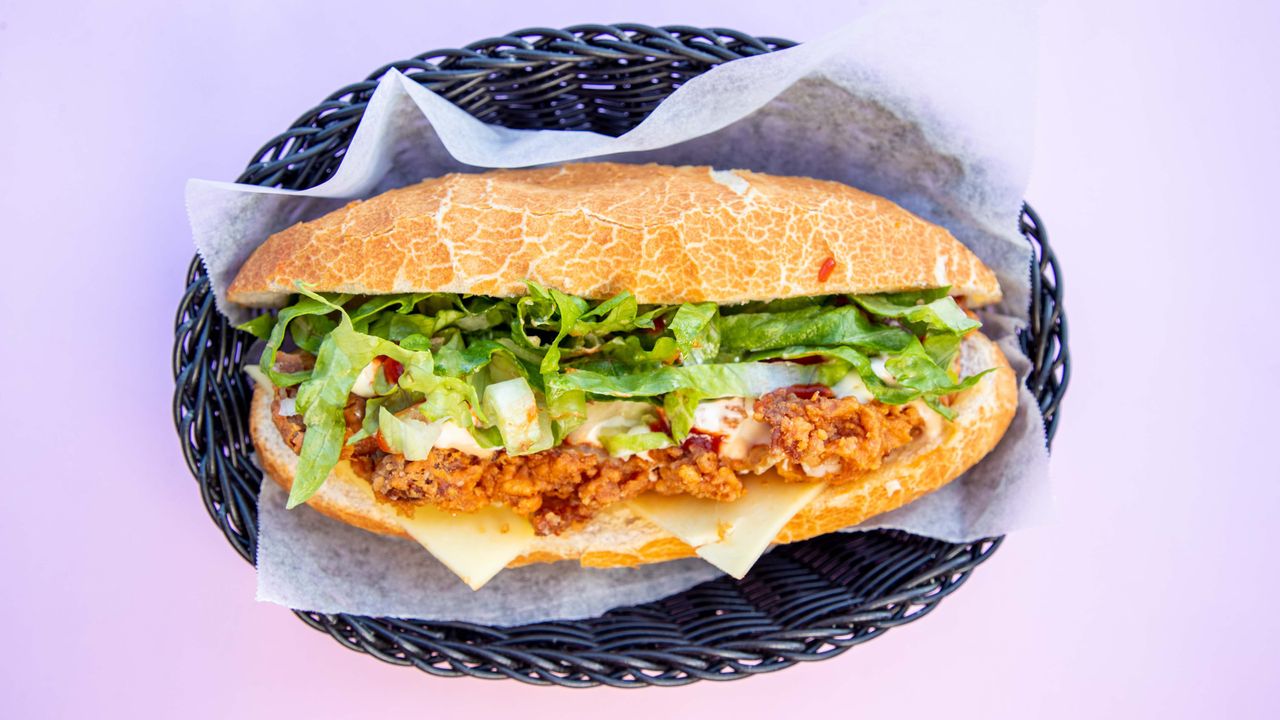 Crispy Fried Chicken Baguette