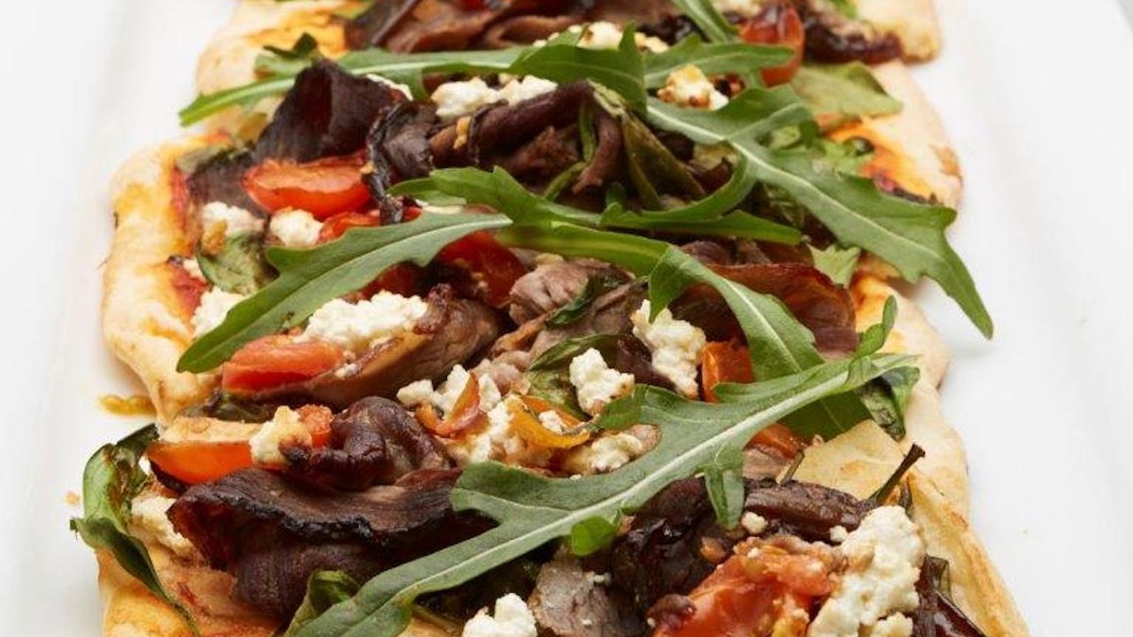 Roast Beef, Cherry Tomato, Red Onion & Tomato Relish Pizza