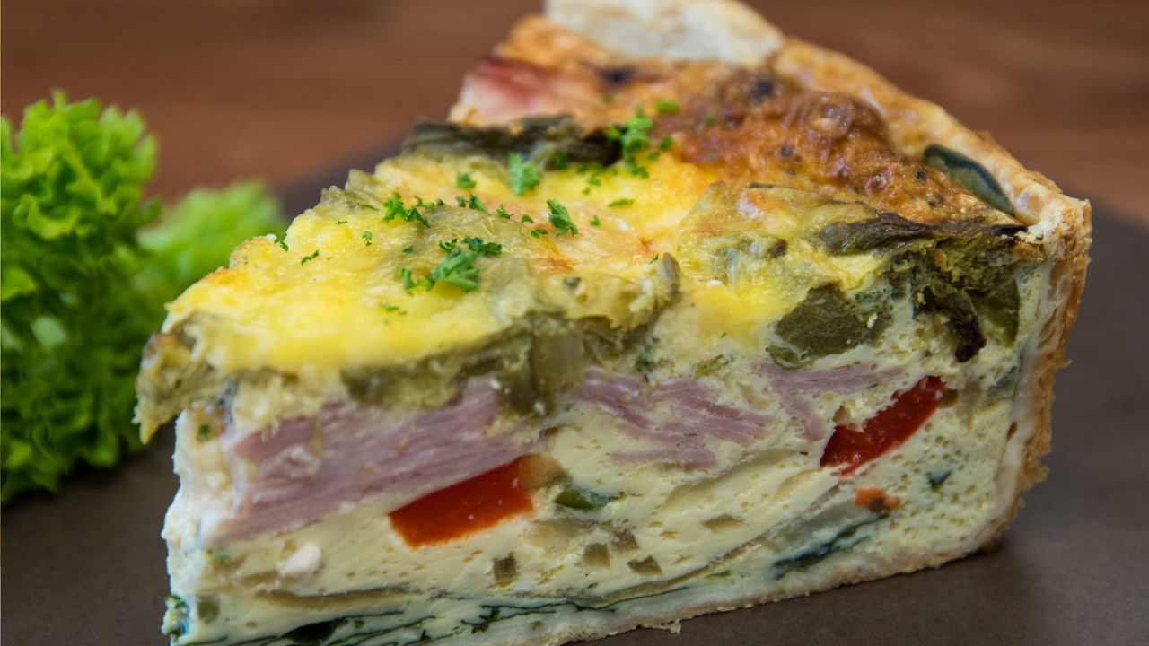 Ham and Asparagus Quiche