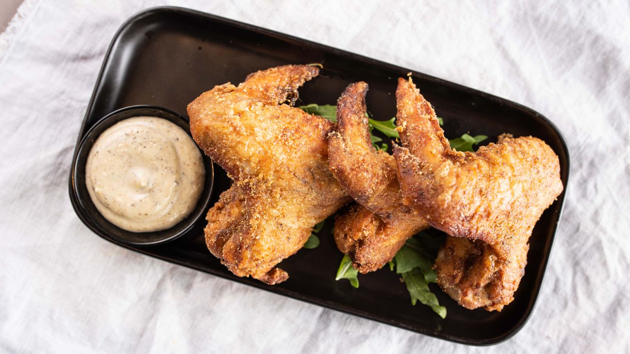 Southern Style Fried Chicken Wings, Truffle Oil, Aioli