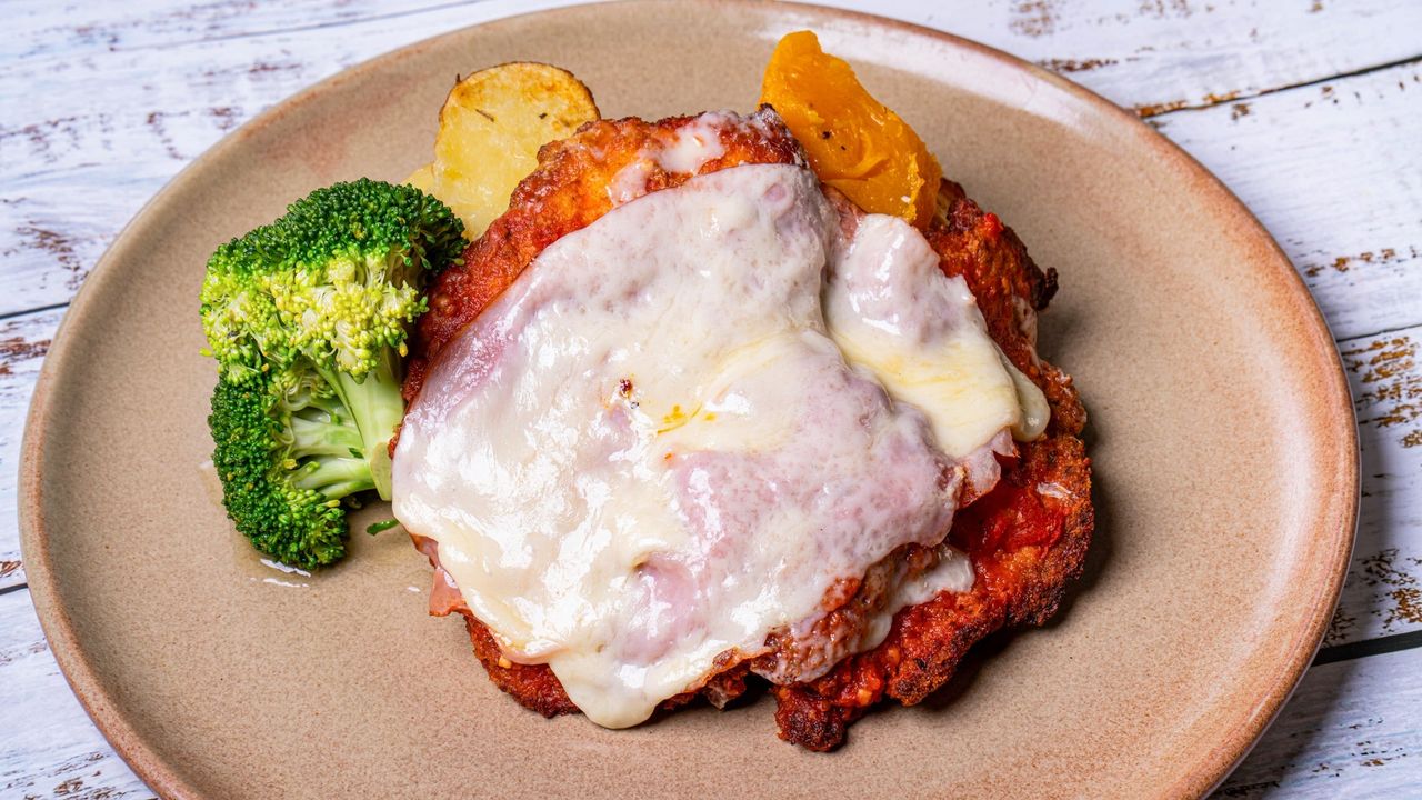 Chicken Parmigiana and Vegetables