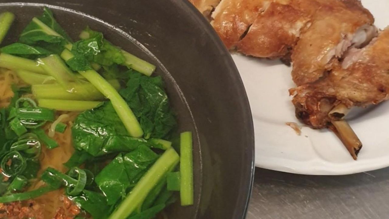 Crispy Chicken Noodle Soup