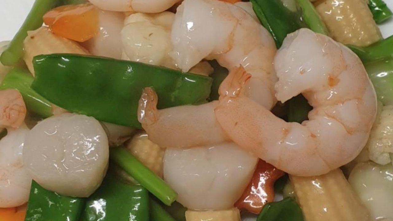 Prawn, Scallops & Snow Peas