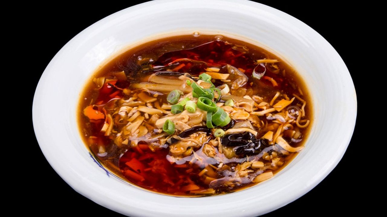 Hot & Sour Soup with Shredded Pork & Tofu