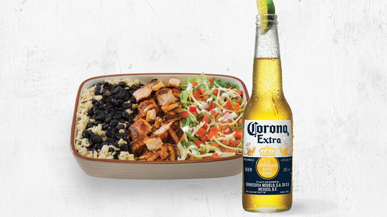 Naked Burrito and Beer Combo