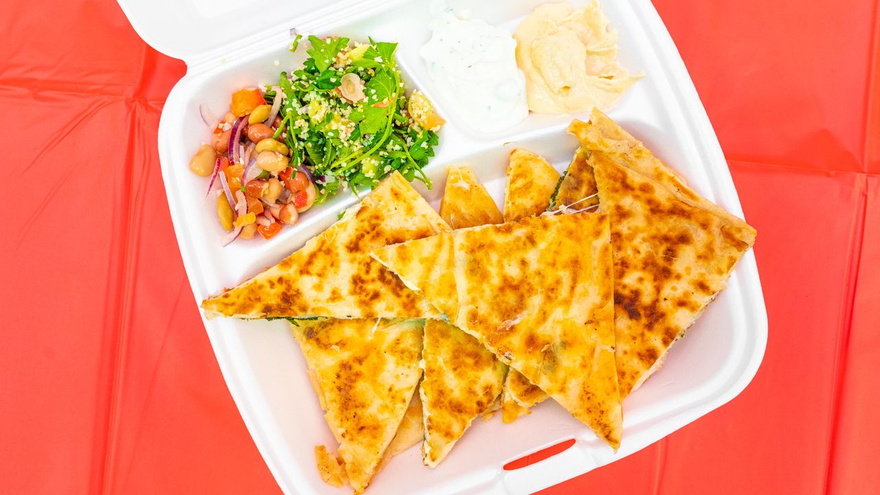 Cheese and Spinach Gozleme