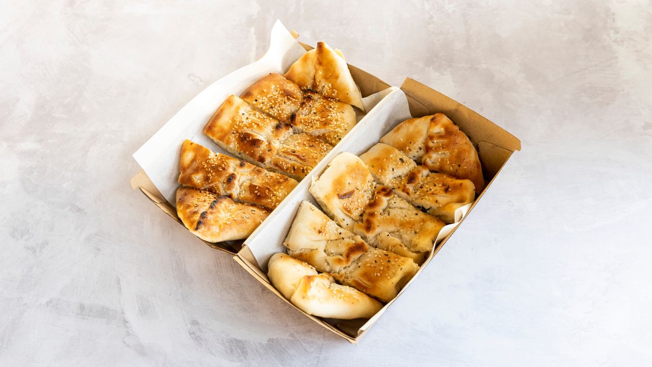 Cheese and Spinach Pide