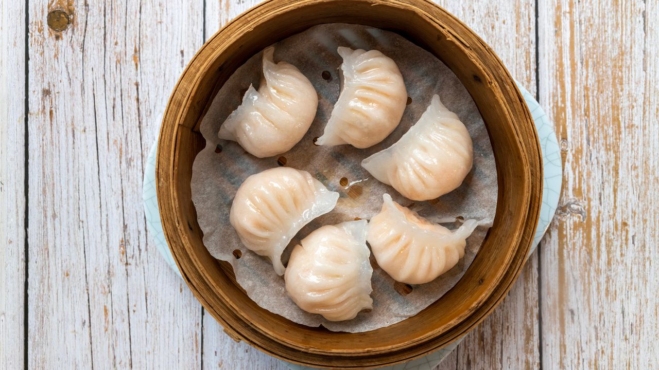 Hong Kong style prawn dumplings