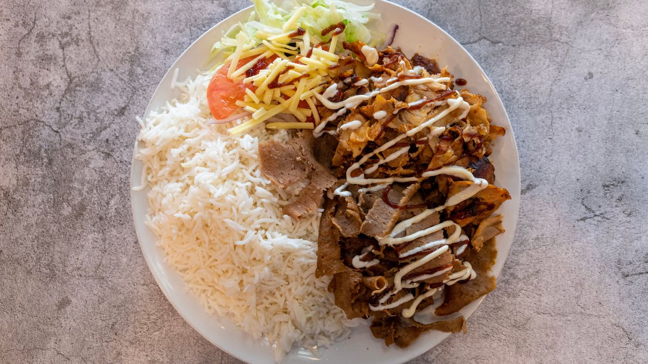 Lamb Doner on Rice