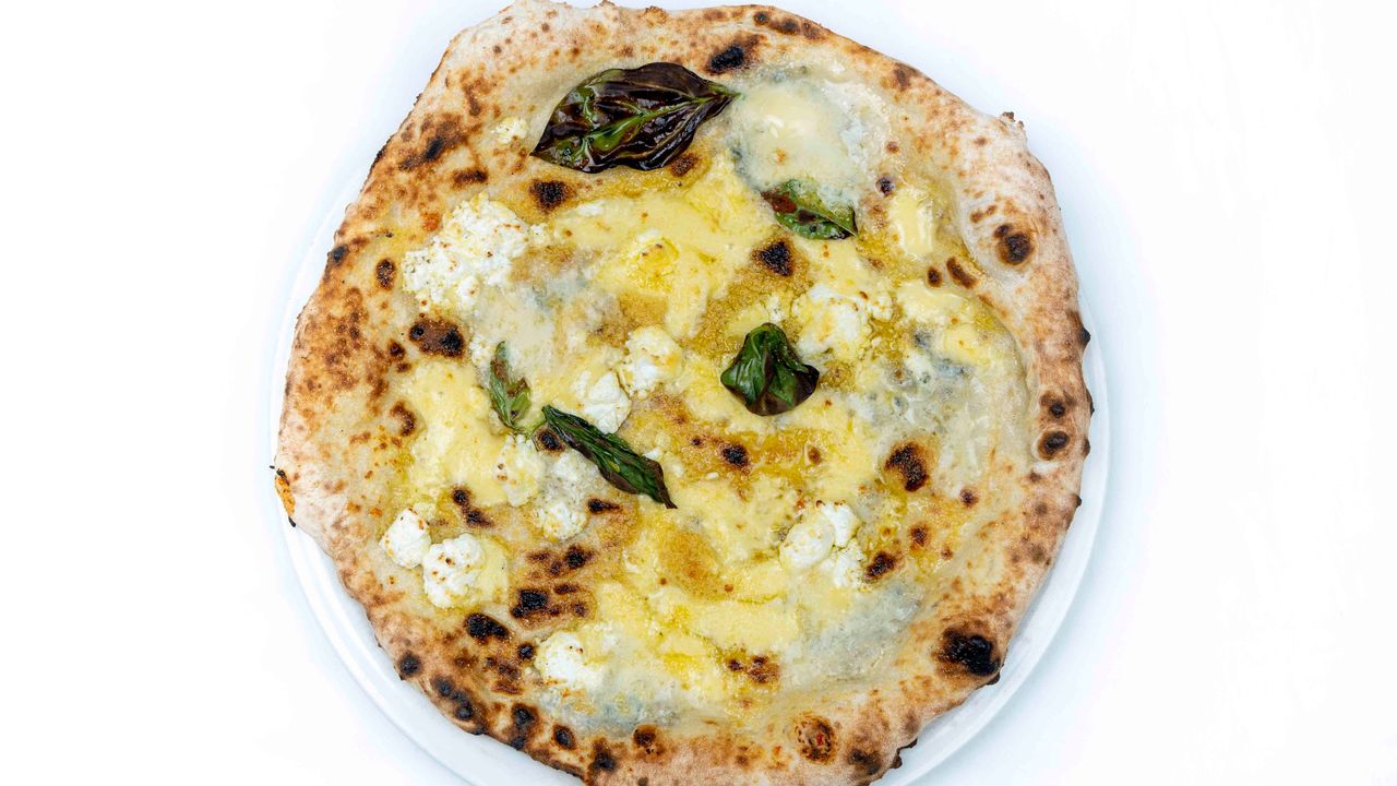 Four cheese pizza