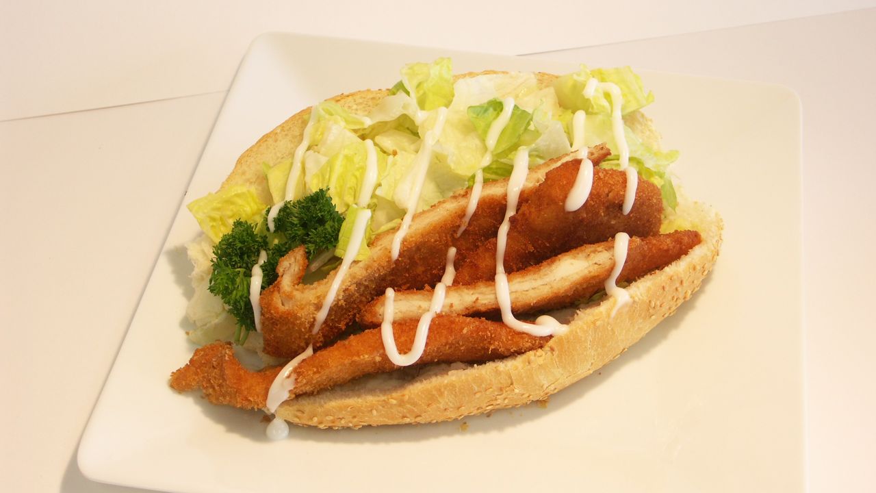 Chicken Schnitzel - Fresh Bread Roll