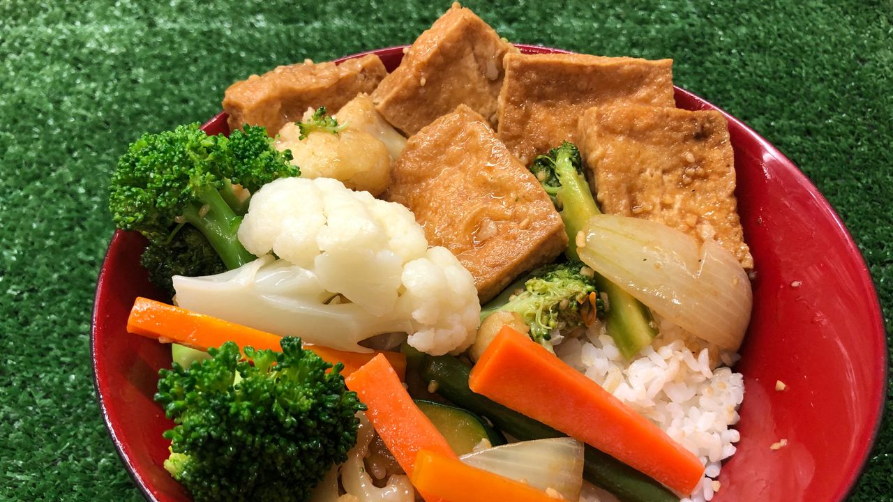 Veggie and Tofu Rice Bowl