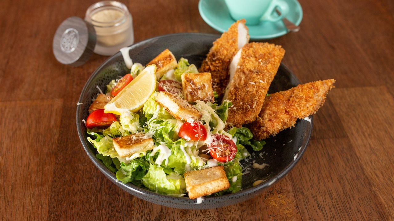Crispy Chicken Caesar Salad