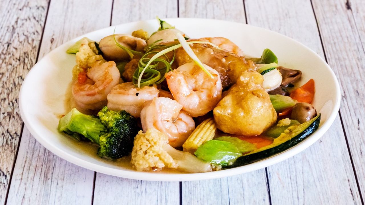 Seafood Combination with Xo Sauce