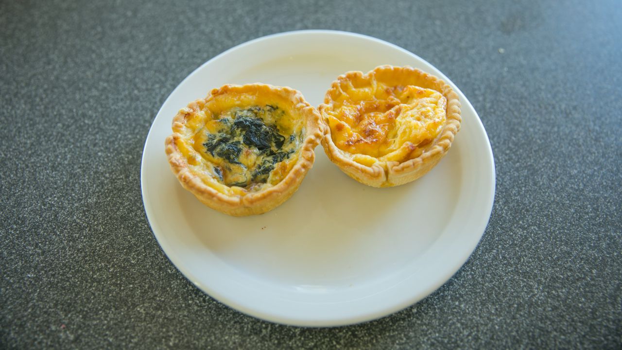 Small Cheese & Spinach Quiche