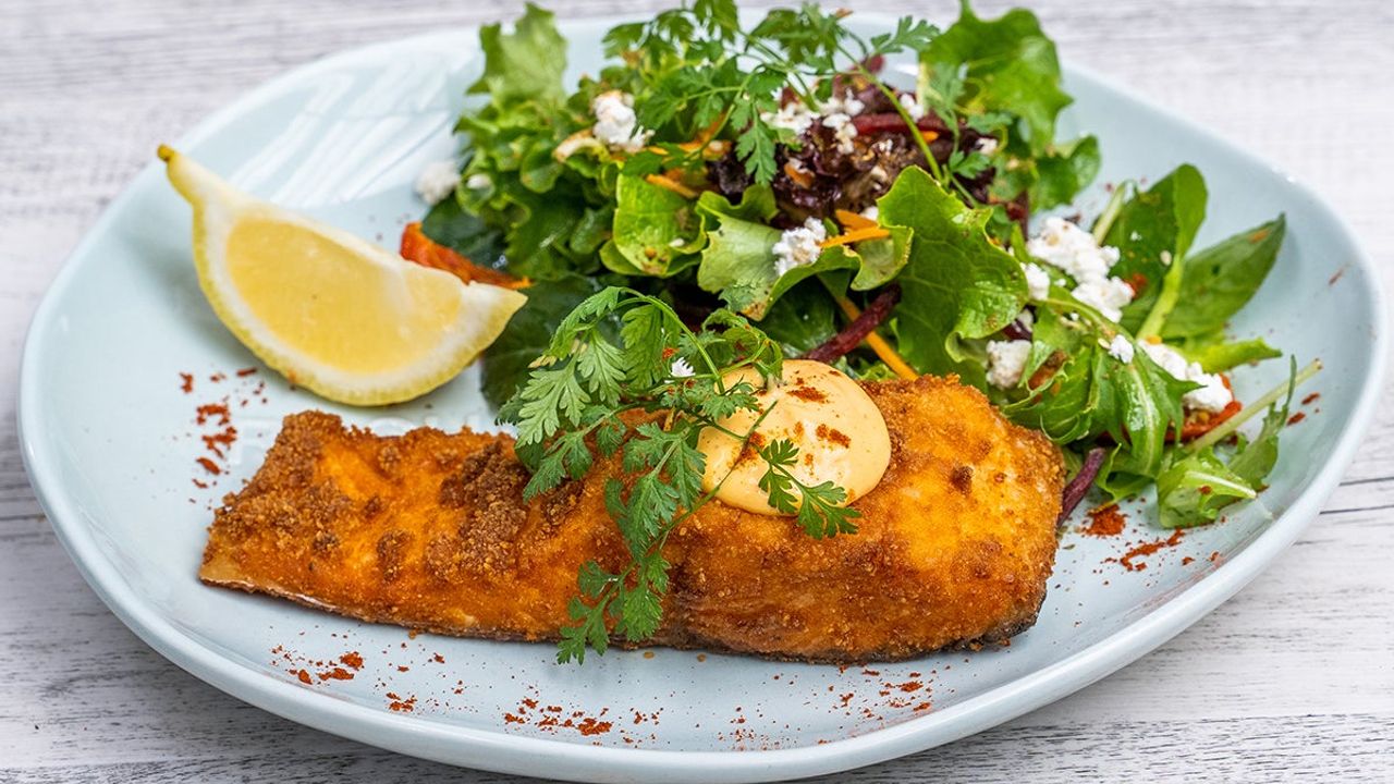 Schnitty Salmon and Salad