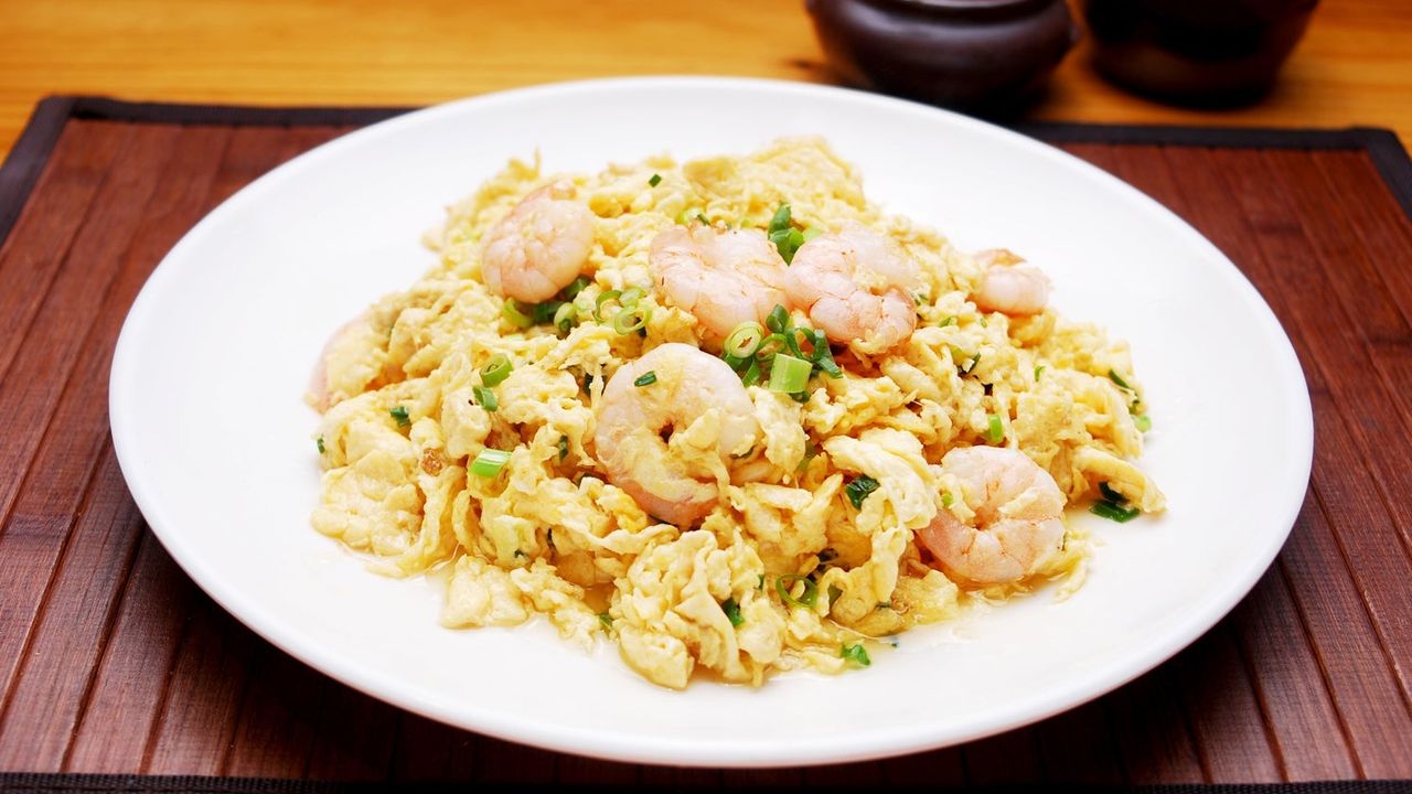 Prawn Stir Fried Eggs